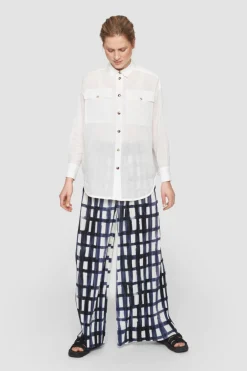 Blur Cotton Skjorte Med Krave