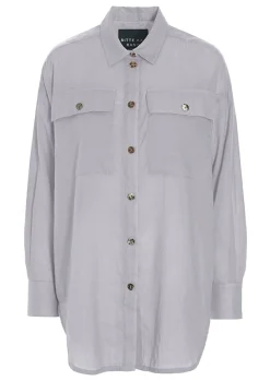 Blur Cotton Skjorte Med Krave