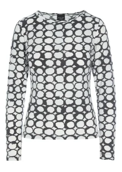 Circle Grid Bluse
