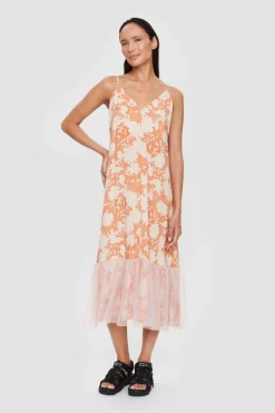 Dahlias Fsc Strop Kjole