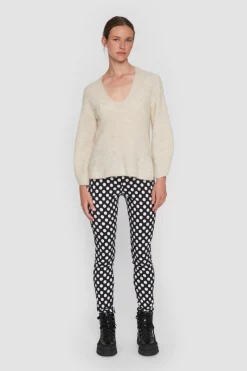 Dandelion Knit Bluse Med V-Hals