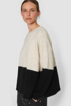 Dandelion Knit Tofarvet Bluse