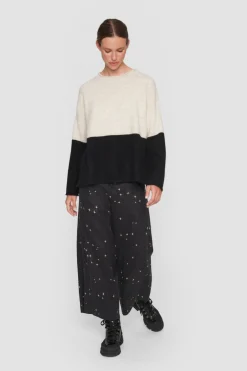 Dandelion Knit Tofarvet Bluse