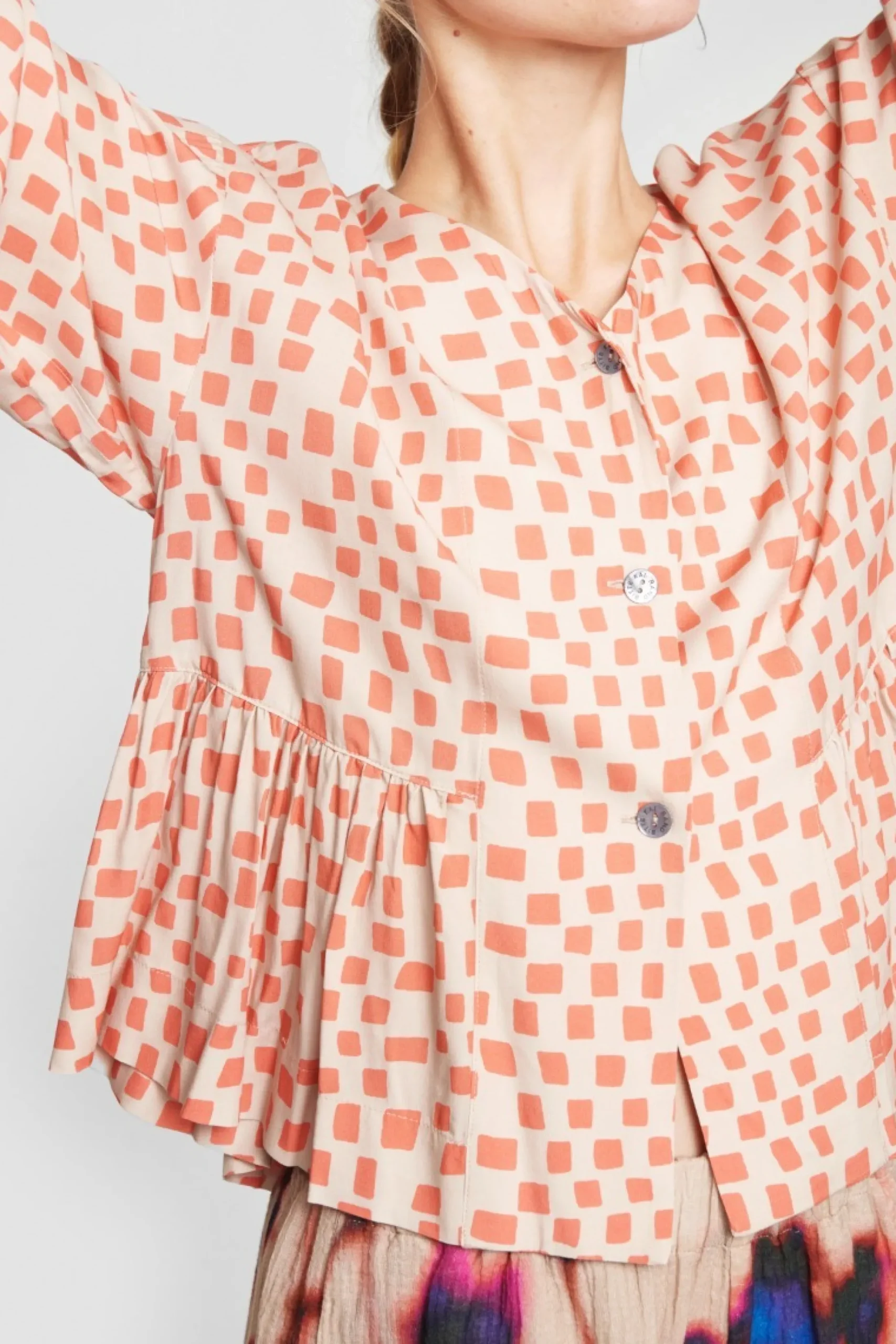 Domino Fsc Bluse Med Knapper