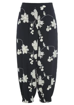 Embroidered Flower Bukser