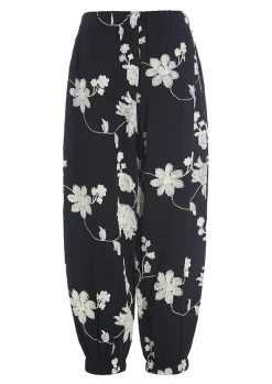 Embroidered Flower Bukser