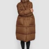 Feather Down Frakke Med Haette