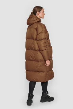 Feather Down Frakke Med Haette