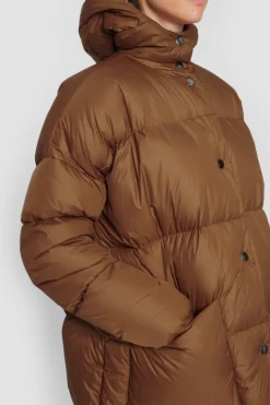 Feather Down Frakke Med Haette