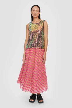 Flower Organza Nederdel