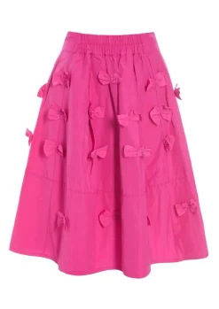 Fukkura Poplin Nederdel Med Slojfer