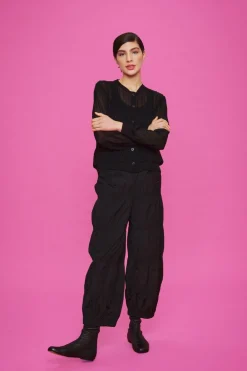 Fuwatto Georgette Fsc Bluse Med Knapper