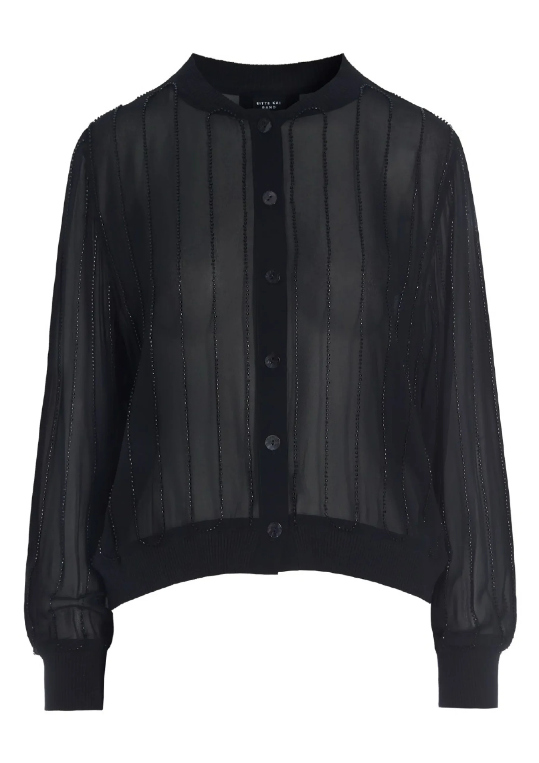 Fuwatto Georgette Fsc Bluse Med Knapper