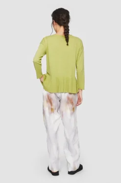 Hakumei Plisse Bluse