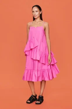 Paper Poplin Strop Kjole