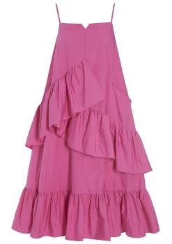 Paper Poplin Strop Kjole