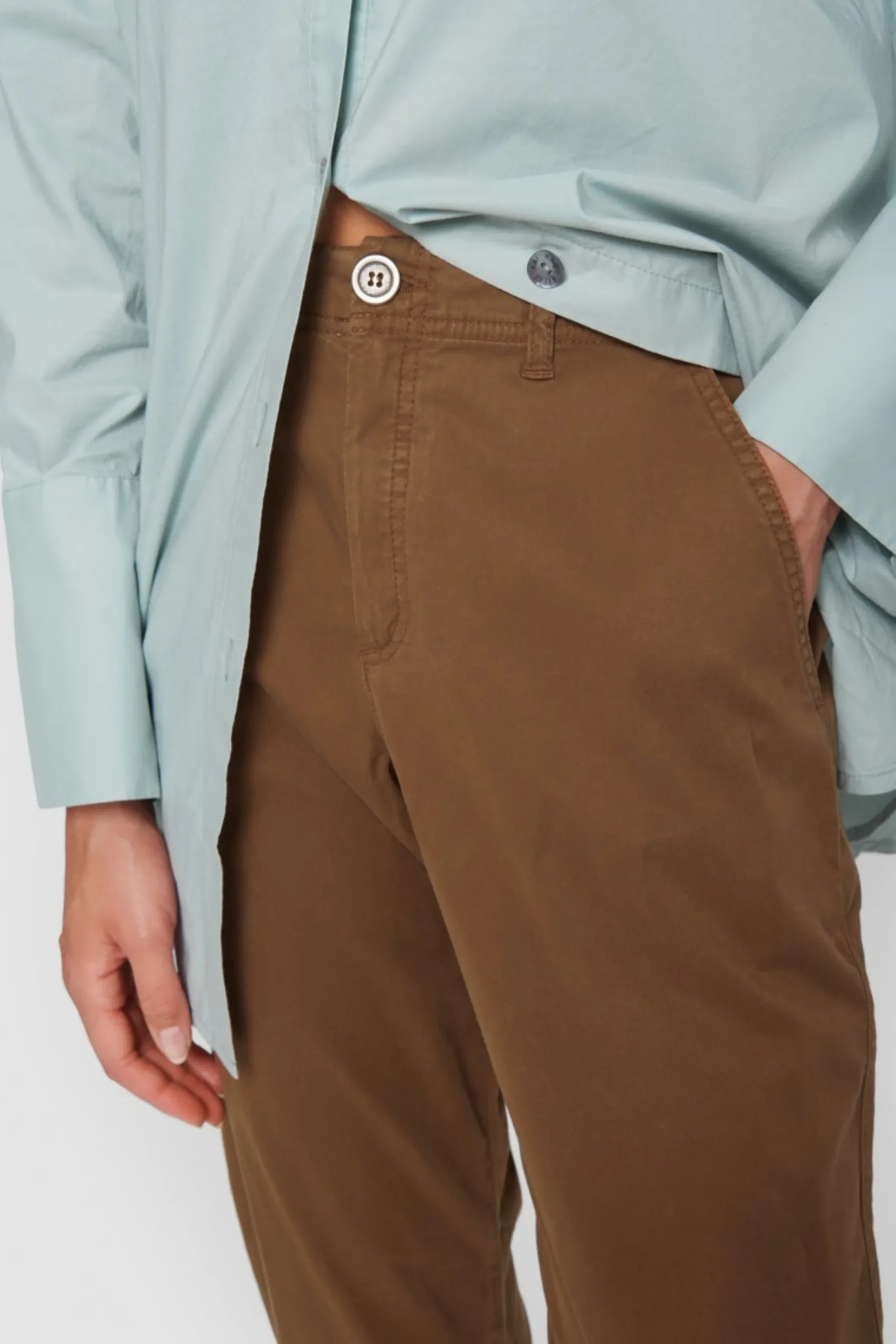 Peach Stretch Lange Bukser