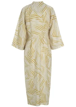 Peony & Waves Kjole Med Knapper