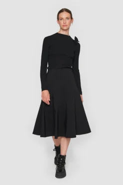 Saku Knit Bluse Med Slojfe