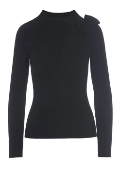 Saku Knit Bluse Med Slojfe