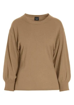 Wakasu Wool Blend Bluse Med 3/4 Aerme