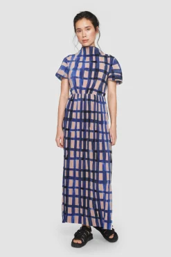 Watercolour Check Kjole