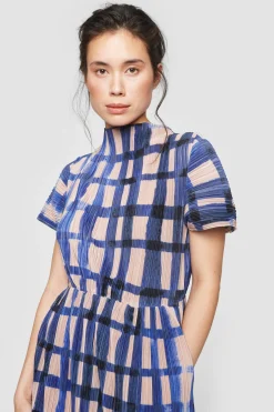 Watercolour Check Kjole