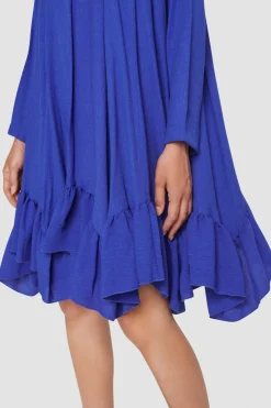 Wrinkle Viscose Flaese Kjole