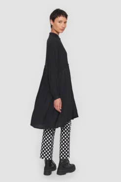 Wrinkle Viscose Kjole Med Laeg