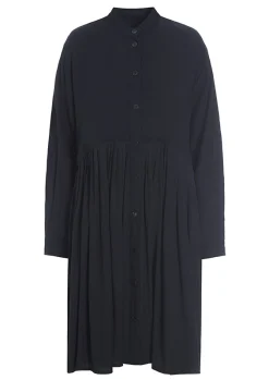 Wrinkle Viscose Kjole Med Laeg